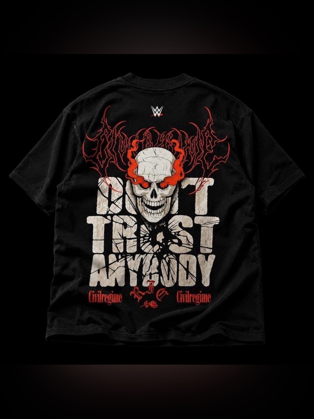 Civil Regime x WWE Stone Cold ‘Don’t Trust Anybody’ Graphic Tee - Size L - NWT
